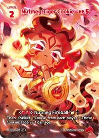 Nutmeg Tiger Cookie (SSR) - A Game of Truth and Deceit - CookieRun: Braverse TCG card