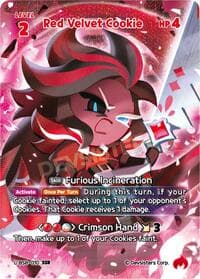 Red Velvet Cookie (SSR) - A Game of Truth and Deceit - CookieRun: Braverse TCG card