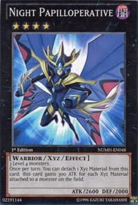 Night Papilloperative - Number Hunters - YuGiOh card