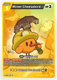 Miner Cheesebird - A Game of Truth and Deceit - CookieRun: Braverse TCG card