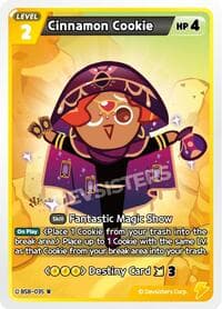 Cinnamon Cookie (035) - A Game of Truth and Deceit - CookieRun: Braverse TCG card