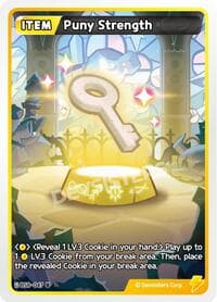 Puny Strength - A Game of Truth and Deceit - CookieRun: Braverse TCG card