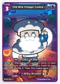 Old Milk Villager Cookie - A Game of Truth and Deceit - CookieRun: Braverse TCG card