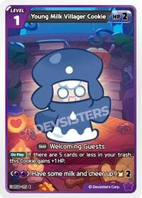 Young Milk Villager Cookie - A Game of Truth and Deceit - CookieRun: Braverse TCG card