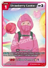 Strawberry Cookie (Ver. 2) - A Game of Truth and Deceit - CookieRun: Braverse TCG card