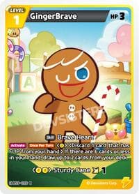 GingerBrave (Ver. 1) - A Game of Truth and Deceit - CookieRun: Braverse TCG card
