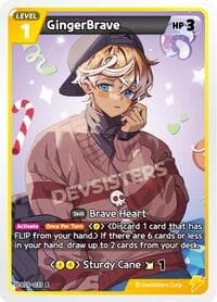 GingerBrave (Ver. 2) - A Game of Truth and Deceit - CookieRun: Braverse TCG card