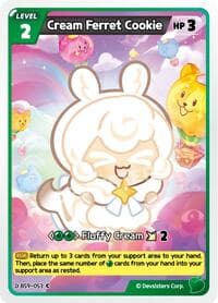 Cream Ferret Cookie - A Game of Truth and Deceit - CookieRun: Braverse TCG card