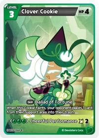 Clover Cookie (Ver. 1) - A Game of Truth and Deceit - CookieRun: Braverse TCG card
