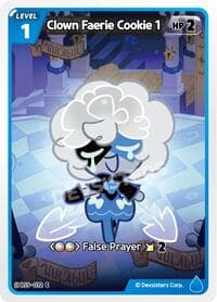 Clown Faerie Cookie 1 - A Game of Truth and Deceit - CookieRun: Braverse TCG card
