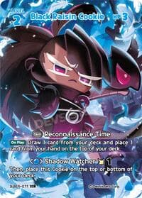 Black Raisin Cookie (SSR) - A Game of Truth and Deceit - CookieRun: Braverse TCG card
