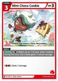 Mint Choco Cookie - Starter Deck Assortment 1 - CookieRun: Braverse TCG card
