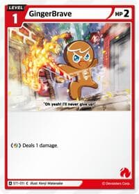GingerBrave (011) (Ver. 1) - Starter Deck Assortment 1 - CookieRun: Braverse TCG card