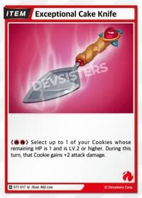 Exceptional Cake Knife - Starter Deck Assortment 1 - CookieRun: Braverse TCG card