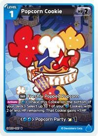 Popcorn Cookie - A Game of Truth and Deceit - CookieRun: Braverse TCG card