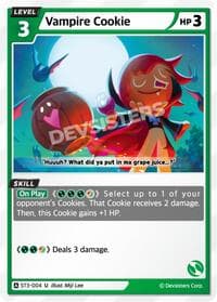 Vampire Cookie - Starter Deck Assortment 1 - CookieRun: Braverse TCG card