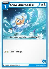 Snow Sugar Cookie - Starter Deck Assortment 1 - CookieRun: Braverse TCG card