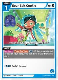 Sour Belt Cookie - Starter Deck Assortment 1 - CookieRun: Braverse TCG card