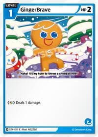 GingerBrave (011) (Ver. 2) - Starter Deck Assortment 1 - CookieRun: Braverse TCG card