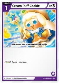 Cream Puff Cookie - Starter Deck Assortment 1 - CookieRun: Braverse TCG card