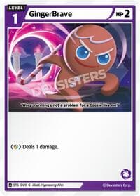 GingerBrave (009) (Ver. 2) - Starter Deck Assortment 1 - CookieRun: Braverse TCG card