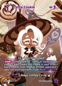 Latte Cookie (SEC) - A Game of Truth and Deceit - CookieRun: Braverse TCG card