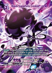 Black Sapphire Cookie (SSR) - A Game of Truth and Deceit - CookieRun: Braverse TCG card