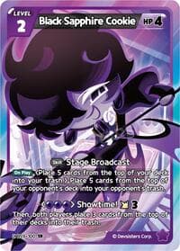 Black Sapphire Cookie - A Game of Truth and Deceit - CookieRun: Braverse TCG card
