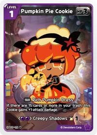 Pumpkin Pie Cookie (Ver. 1) - A Game of Truth and Deceit - CookieRun: Braverse TCG card