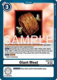 Giant Meat - Digital World Shambala - Digimon Card Game card