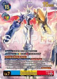 Omnimon (Alternate Art) - Digital World Shambala - Digimon Card Game card