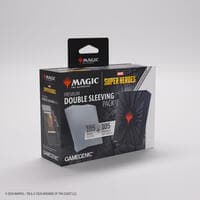 Magic: The Gathering Marvel Superheroes Double Sleeving Pack - Comic Burst Black - GameGenic Card Sleeves - Card Sleeves card