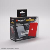 Magic: The Gathering Marvel Superheroes Double Sleeving Pack - Comic Burst Red - GameGenic Card Sleeves - Card Sleeves card