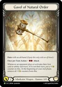 Gavel of Natural Order - JDG084 - Flesh and Blood: Promo Cards - Flesh and Blood TCG card