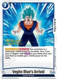 Vegito Blue's Arrival - Cross Force Release Event Cards - Dragon Ball Super: Fusion World card