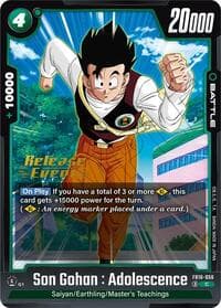 Son Gohan : Adolescence - Cross Force Release Event Cards - Dragon Ball Super: Fusion World card