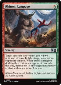 Rhino's Rampage - Commander: Marvel Super Heroes - Magic: The Gathering card