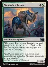 Wakandan Tusker - Commander: Marvel Super Heroes - Magic: The Gathering card