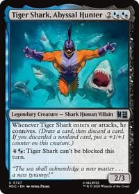Tiger Shark, Abyssal Hunter - Commander: Marvel Super Heroes - Magic: The Gathering card