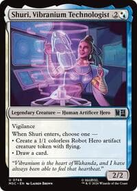 Shuri, Vibranium Technologist - Commander: Marvel Super Heroes - Magic: The Gathering card
