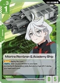 Miorine Rembran & Academy Ship - Eternal Nexus - Gundam Card Game card