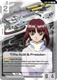 Tiffa Adill & Freeden - Eternal Nexus - Gundam Card Game card