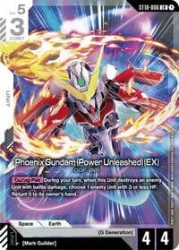 Phoenix Gundam (Power Unleashed) (EX) - Starter Deck 10: Generation Pulse - Gundam Card Game card