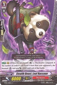 Stealth Beast, Leaf Raccoon - BT05: Awakening of Twin Blades - Cardfight Vanguard card