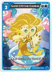 Gold Citrine Cookie - Starter Deck Assortment 2: Legendary Cookie - CookieRun: Braverse TCG card