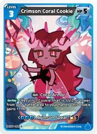 Crimson Coral Cookie - Starter Deck Assortment 2: Legendary Cookie - CookieRun: Braverse TCG card
