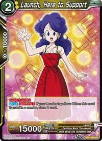 Launch, Here to Support - Impact Beyond Dimensions - Dragon Ball Super: Masters card