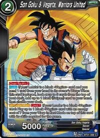 Son Goku & Vegeta, Warriors United - Impact Beyond Dimensions - Dragon Ball Super: Masters card