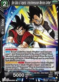 Son Goku & Vegeta, Interdimensional Warriors United - Impact Beyond Dimensions - Dragon Ball Super: Masters card