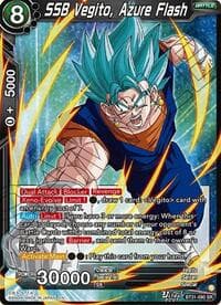 SSB Vegito, Azure Flash - Impact Beyond Dimensions - Dragon Ball Super: Masters card